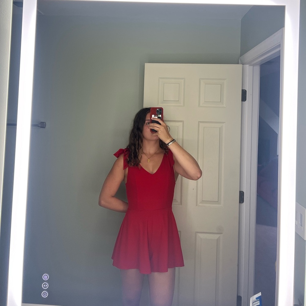NWOT Altar’d State Red Romper